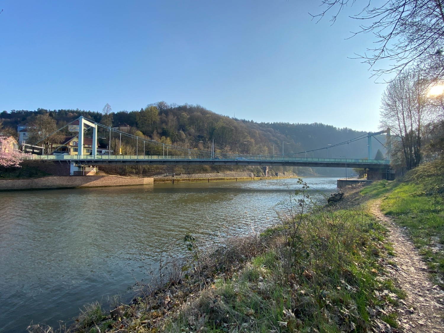 Stahlbrücke Eisenbahn