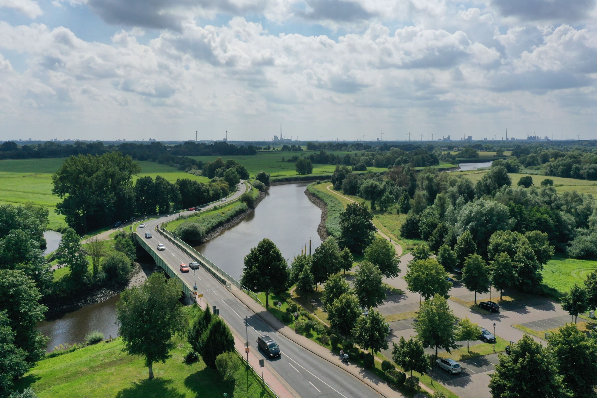 Schlossbrücke Ritterhude über die Hamme